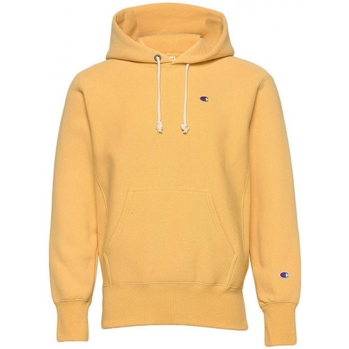 Textil Homem Sweats Champion Karl Lagerfeld monogram-lace hoodie Hooded Sweatshirt Amarelo