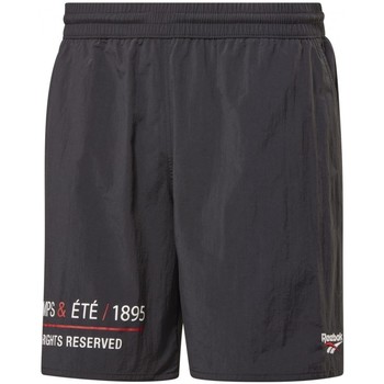 Textil Homem Shorts / Bermudas GV9985 reebok Sport Cl V Prin Woven Shorts Preto