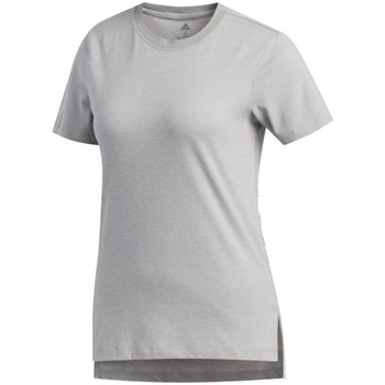 Textil Mulher Camper T-Shirt in Colour-Block-Optik Weiß adidas Originals Go-To Tee Cinza