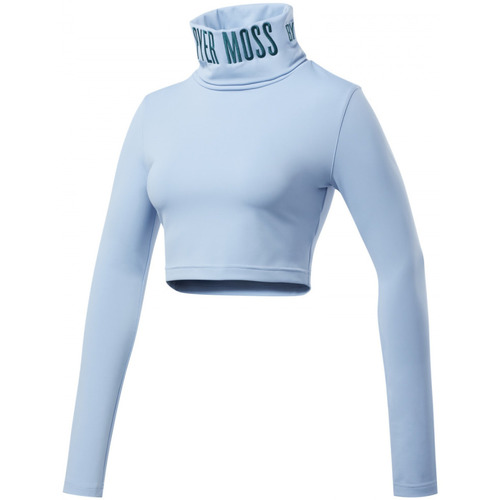 Textil Mulher Sweats Reebok Sport Calças de ganga Azul