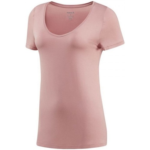 Textil Mulher Reebok Camo T Shirt Reebok Sport Favorite Tee Rosa