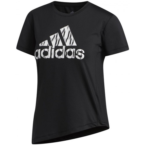 Textil Mulher Camper T-Shirt in Colour-Block-Optik Weiß adidas Originals Ikat Bos Tee Preto