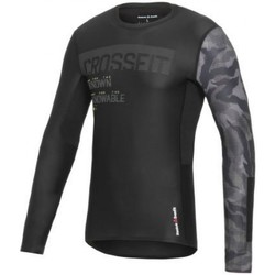 Textil Homem T-shirts e Pólos Reebok Sport RCrossFit LS Compression Tee Preto