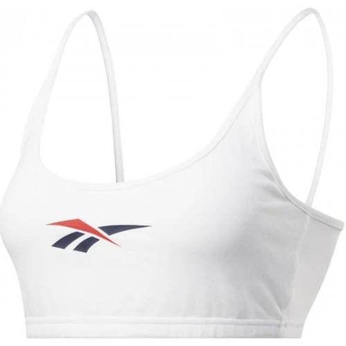 Roupa de interior Mulher Soutiãs sem arco Detailed Reebok Sport Cl V Big Logo Bra Branco