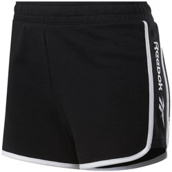 Textil Mulher Shorts / Bermudas kolor reebok Sport Cl F Linear Shorts Preto