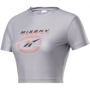 Textil Mulher T-shirts e Pólos reebok Spray Sport Misbhv Cropped Tee Prata
