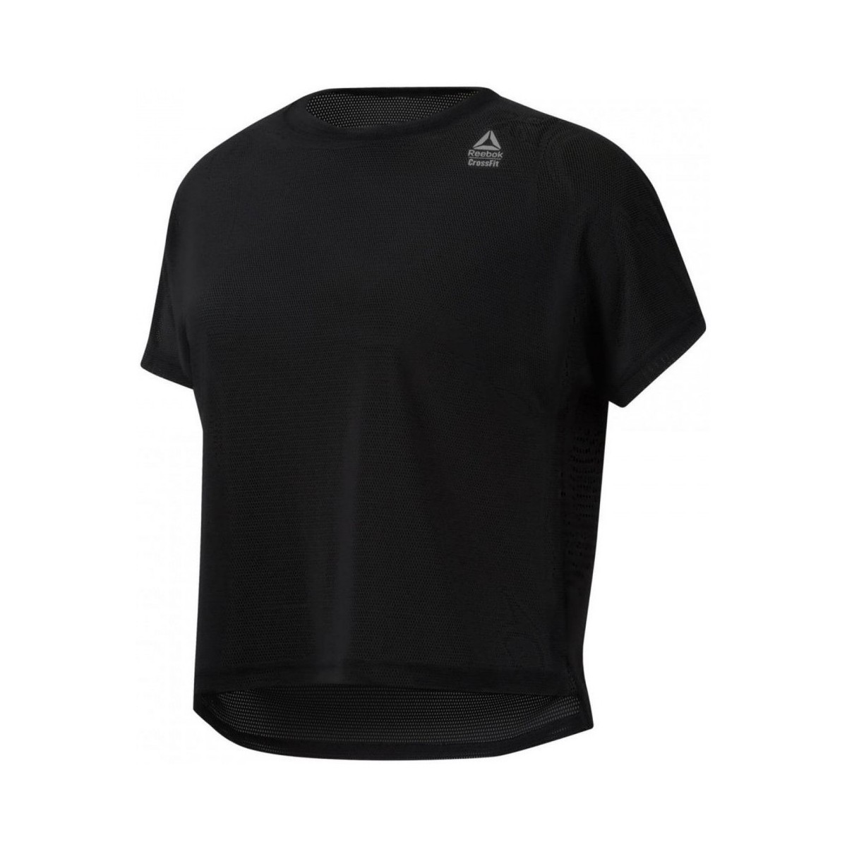 Textil Mulher T-shirts e Pólos Reebok Sport Crossfit Jacquard Ss Tee Preto