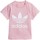 Textil Criança T-Shirt mangas curtas adidas Originals Trefoil Tee Rosa