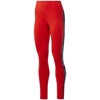 Textil Mulher Calças de treino UltraKnit reebok Sport Te Linear Logo Ct Legging Vermelho