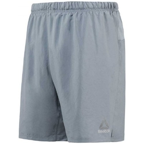 Textil Homem Shorts / Bermudas logo Reebok Sport Lm 7 Inch Woven Short Cinza