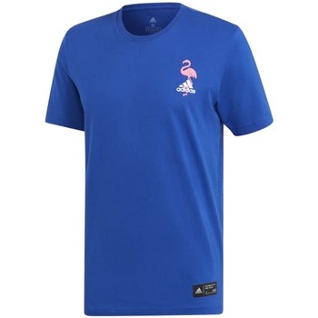 Textil Rapaz T-Shirt mangas curtas adidas Originals Paradise T-Shirts Azul