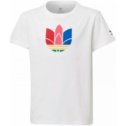 Textil Criança T-Shirt mangas curtas adidas Originals 3D Tee Branco