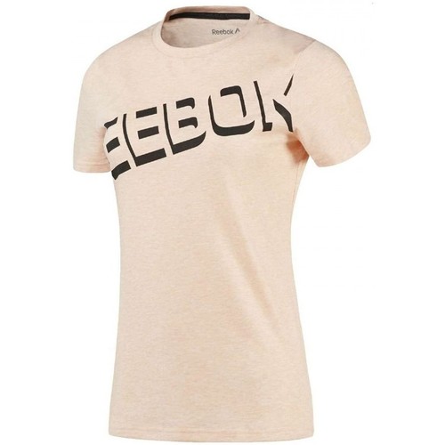 Textil Mulher T-shirts Cropped e Pólos Reebok Sport Workout Ready Laranja