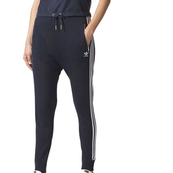 Textil Mulher Calças de treino adidas Originals 3-Stripes Drop Croth Azul