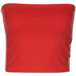 Textil Mulher Tops sem mangas adidas Originals Tube Top Vermelho