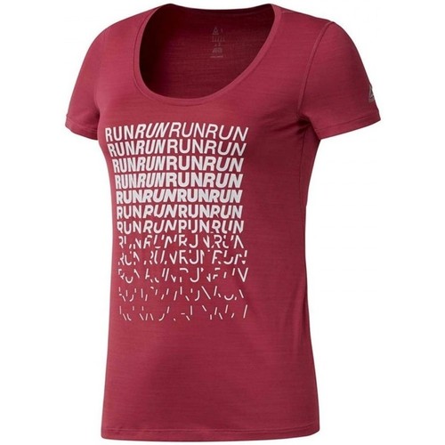 Textil Mulher Reebok Camo T Shirt Reebok Sport Pink Activchill Rosa