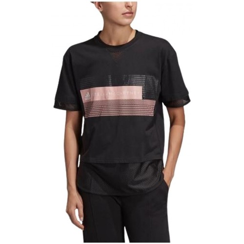 Textil Mulher T-shirts panel e Pólos adidas Originals Logo Tee Preto