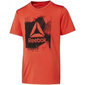 Textil Rapaz T-Shirt Helmut mangas curtas Reebok Sport Workout Ready Tee Vermelho