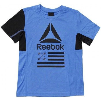 Textil Rapaz T-Shirt mangas curtas Reebok AEROBIC Sport Жіночий оригінальний купальник reebok AEROBIC cd8562 Azul