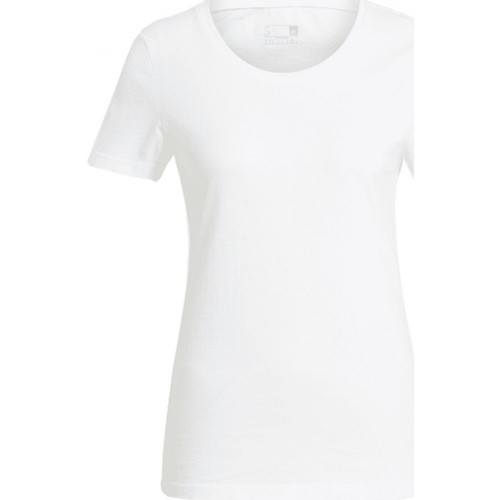 Textil Mulher T-shirts e Pólos adidas Originals Blank G Tee W Branco