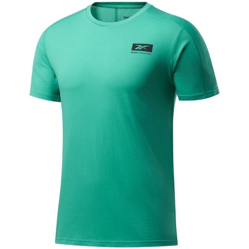 Textil Homem T-shirts e Pólos Reebok Sport Reebok Blacktop Vektrx Verde
