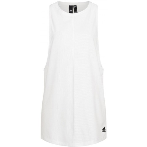 Textil Mulher Tops sem mangas adidas Originals Adidas Primeknit 59% gerecycled polyester Branco