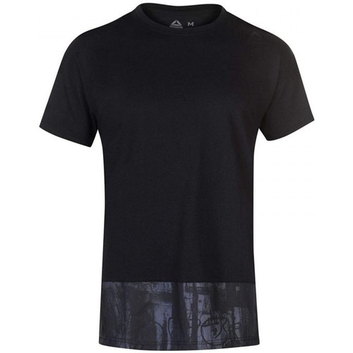 Textil Homem T-shirts e Pólos Reebok HIWHITE Sport Ee Trend Preto