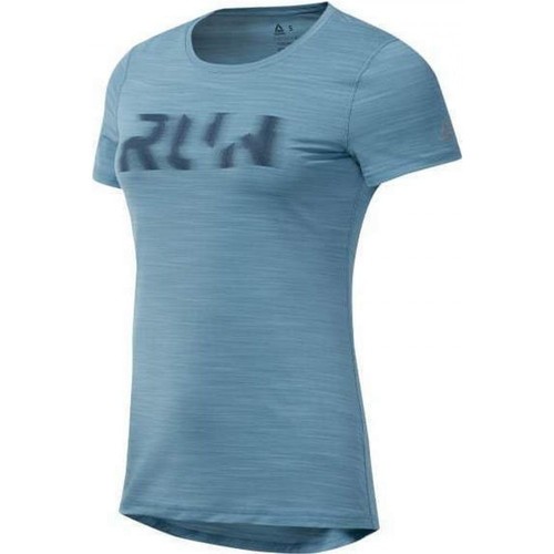 Textil Mulher Camper T-Shirt in Colour-Block-Optik Weiß Reebok Sport Running Osr Activchill Tee Azul