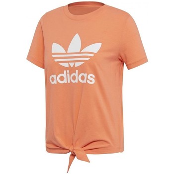 Textil Mulher adidas hoody timberwolves shoes sale today 2018 adidas Originals Trefoil Bliss Coral Rosa