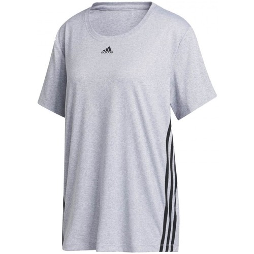 Textil Mulher T-shirts panel e Pólos adidas Originals 3 Stripe Tee Branco
