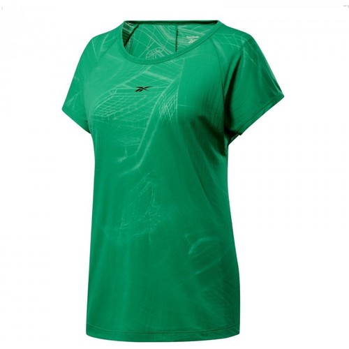 Textil Mulher T-shirts e Pólos Reebok Zapatilla Sport Ts Burnout Tee Verde