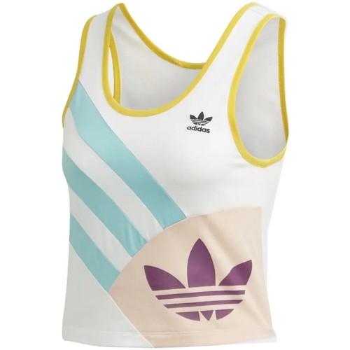 Textil Mulher nmd runner itronix sneaker shoes sale adidas Originals Cropped Tank Top Branco