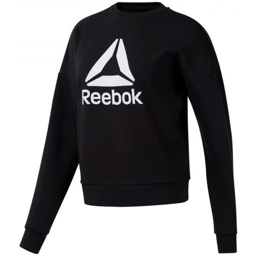 Textil Mulher Sweats Reebok FURY Sport Wor Big Logo Coverup Preto