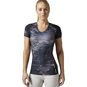 Textil Mulher T-shirts e Pólos reebok Spray Sport Rcf Comp Ss Cinza