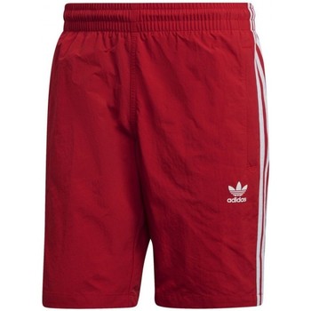adidas Originals 3-Stripes Swim Shorts Vermelho