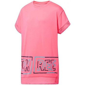 Textil Rapaz T-Shirt mangas curtas Reebok AEROBIC Sport Reebok AEROBIC Athletic T-Shirt Rosa