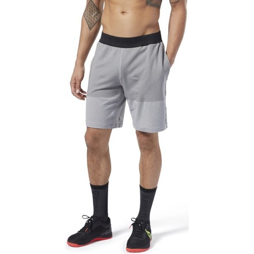 Textil Homem Shorts / Bermudas logo Reebok Sport Rc Myoknit Short Cinza