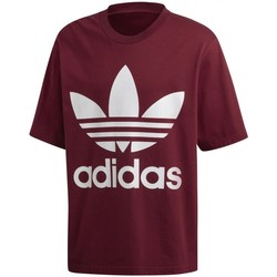 Textil Homem T-shirts e Pólos adidas Originals Oversize Trefoil Tee Vermelho