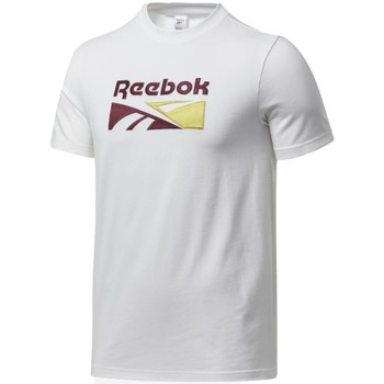 Textil T-shirts e Pólos reebok Spray Sport Cl V Split Vector Tee Branco
