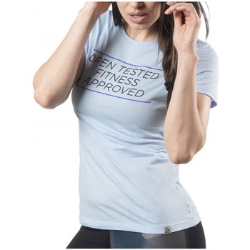 Textil Mulher T-shirts e Pólos Love Reebok Sport Rc Open Tested Azul