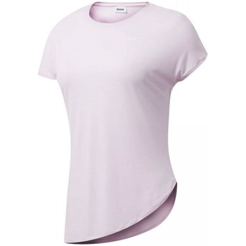 Textil Mulher Camper T-Shirt in Colour-Block-Optik Weiß Reebok Sport Wor Ac Tee Rosa