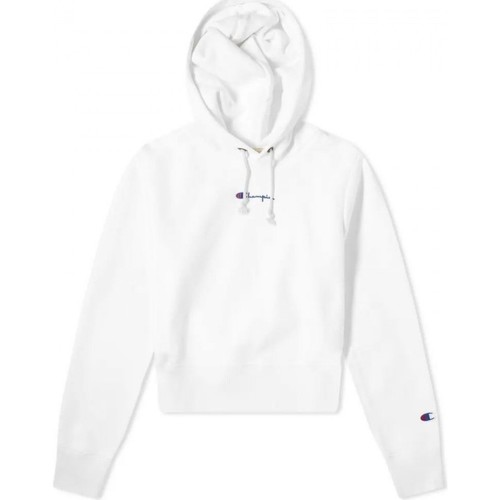 Textil Mulher Sweats Champion Sapatos & Richelieu Script Logo Hooded Sweatshirt Branco