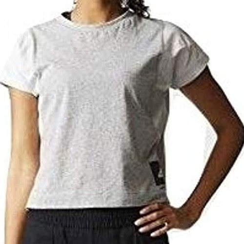 Textil Mulher T-shirts e Pólos adidas Originals SSL Tee Cinza