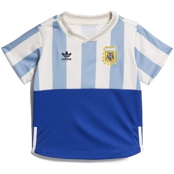 Textil Rapaz T-shirts e Pólos show adidas Originals Argentina Football Tee Azul