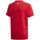 Textil Criança T-Shirt mangas curtas adidas Originals Big Trefoil Tee Vermelho