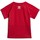 Textil Criança T-Shirt mangas curtas adidas Originals Big Trefoil Tee Vermelho