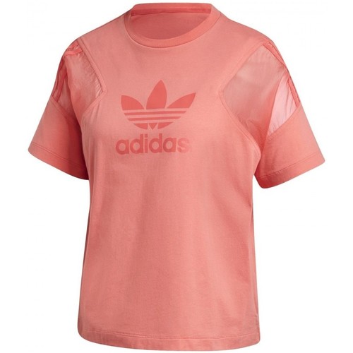 Textil Mulher T-shirts e Pólos adidas Originals Ss T-Shirt Rosa
