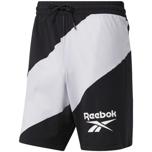 Textil simple Shorts / Bermudas Reebok Sport Wor Woven Graphic Short Preto