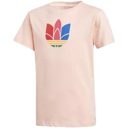 Textil Criança T-Shirt mangas curtas adidas Originals 3D Tee Laranja