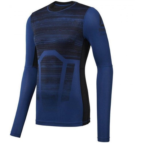 Textil Homem Diesel curved hem hoodie Reebok Sport Activchill Aop Azul